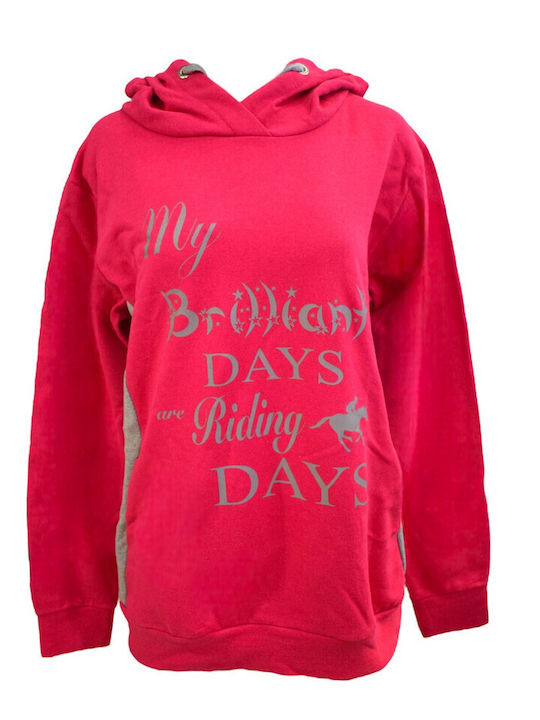 Bodymove Brilliant Days Women's Hooded Sweatshirt Fuchsia