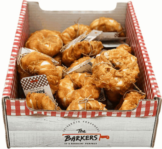 Celebrate Freshness The Barkers BBQ Donut Dog Treat Small Breeds with Chicken 5cm 28gr 80421