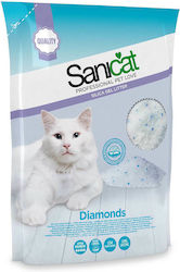 Sanicat Silica Diamonds Natural Κρυσταλλική Άμμος Γάτας 3.6kg 8lt