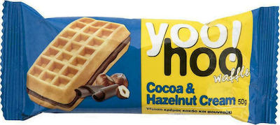 yoo! hoo Waffles with Flavour Κρέμα Κακάο & Φουντούκι 50gr 1pcs