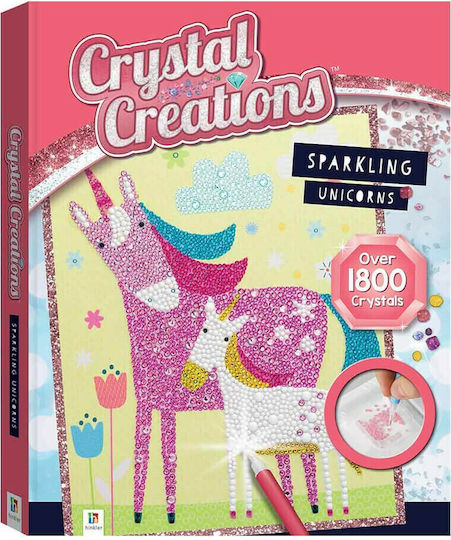 Hinkler Μωσαϊκό Crystal Creations Sparkling Unicorns για Παιδιά 6+ Ετών