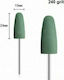Buffer Nail Drill Silicone Bit with Cone Head Green