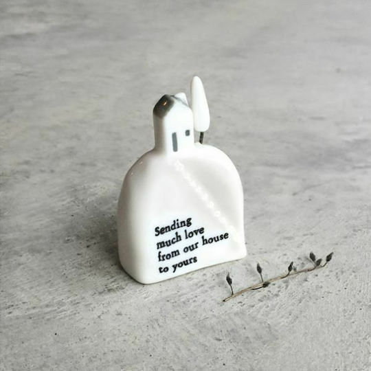 Synchronia Decorative Home made of Ceramic Material 4.5x2.4x6.2cm 1pcs