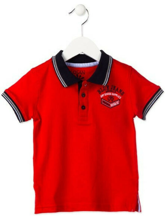 Losan Kinder Polo Kurzarm Rot