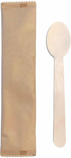 My Heart Biodegradable Spoon Disposable Wooden 100pcs