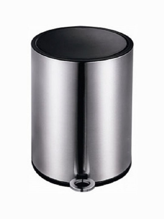 Cyclops Metallic Bathroom Basket Soft Close 6lt Silver