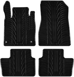 Gledring Set Front and Back 4pcs for Nissan Juke 2019 Black