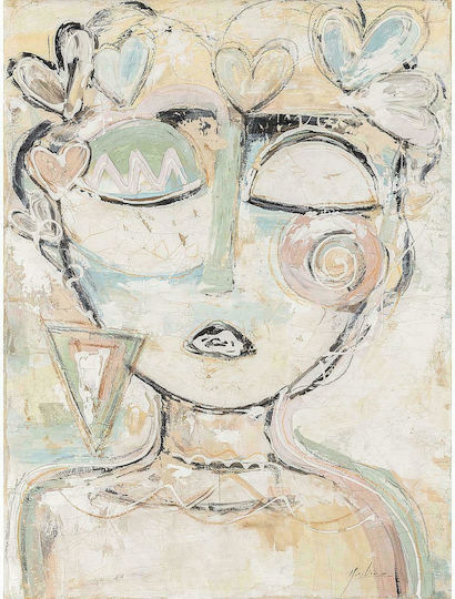 ArteLibre Abstract Gemälde auf Leinwand 50x70cm
