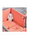 Funna Baby Baby Duvet Cover Set With Pillowcase Coral 110x150cm