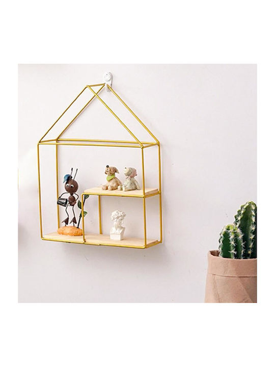 Shelf Wall Minimal Gold 24.5x8x32.5cm