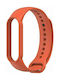 Tech-Protect Icon Armband Silikon mit Pin Orange (Mi Smart Band 5/Mi Smart Band 6) TPRIB6O
