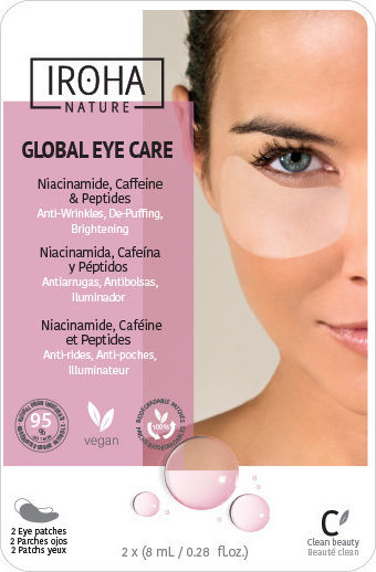 Iroha Nature Niacinamide, Caffeine & Peptides Eye patches 2τμχ