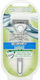 Wilkinson Sword Quattro Titanium Sensitive Razor with 4 Blade Replacement Head & Lubricating Tape for Sensitive Skin