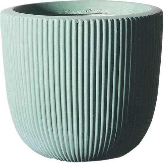 Supergreens Stripe Саксия Керамика Зелен 24x24x23εκ.