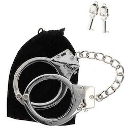 Taboom Plated Handcuffs Handcuffs in Silver Color