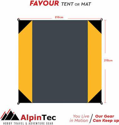 AlpinPro Favour Family Beach Mat 210x210cm