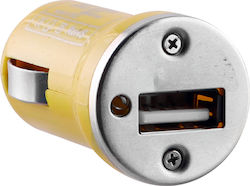 Volte-Tel Φορτιστής Αυτοκινήτου Κίτρινος με μία Θύρα USB