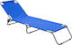 ArteLibre Strandliegen Blau Faltbar 188x57x25cm. 1Stück