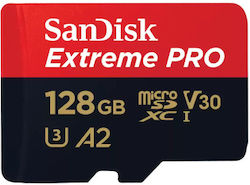 Sandisk Extreme Pro microSDXC 128ГБ Клас 10 U3 V30 A2 UHS-I с адаптер