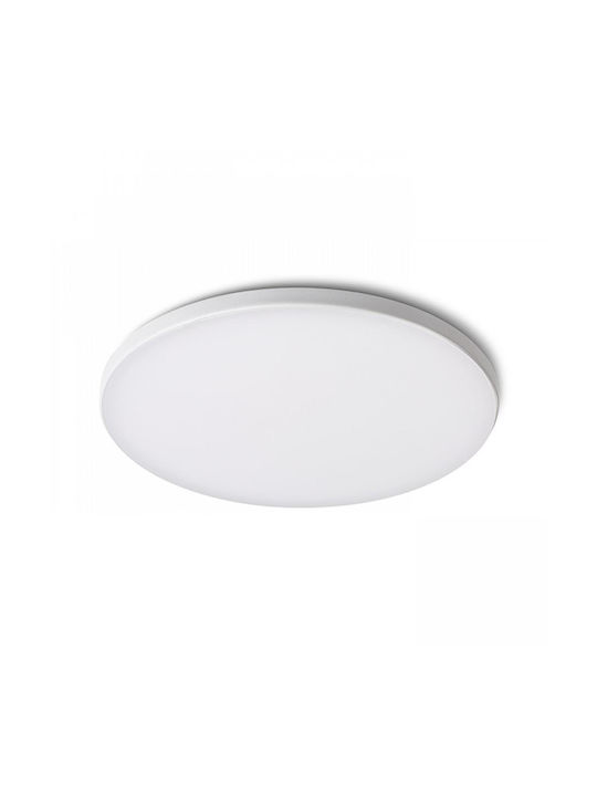 Rendl Light Studio Πλαφονιέρα Οροφής Λευκή με Ενσωματωμένο LED