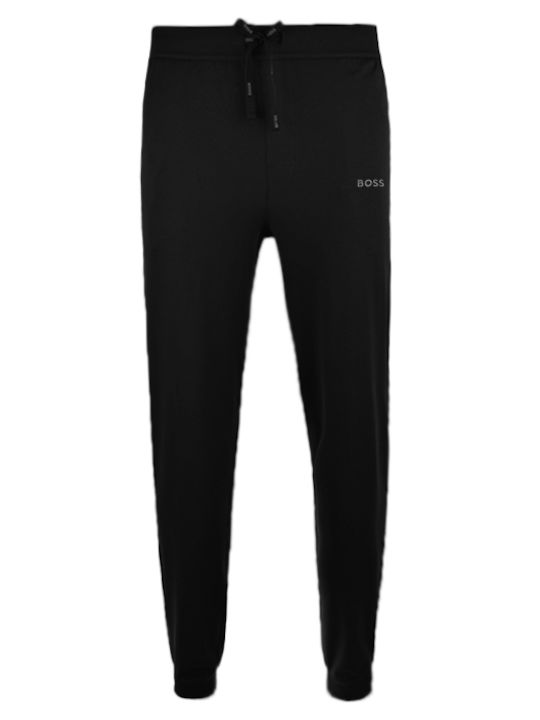 Hugo Boss Men's Winter Cotton Pajama Pants Black