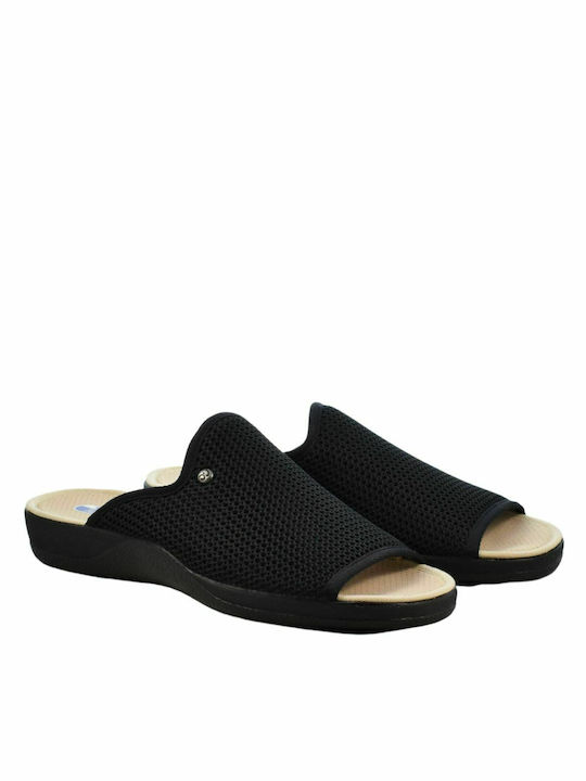 Women's Fabric Slippers DeValverde 511529 Black