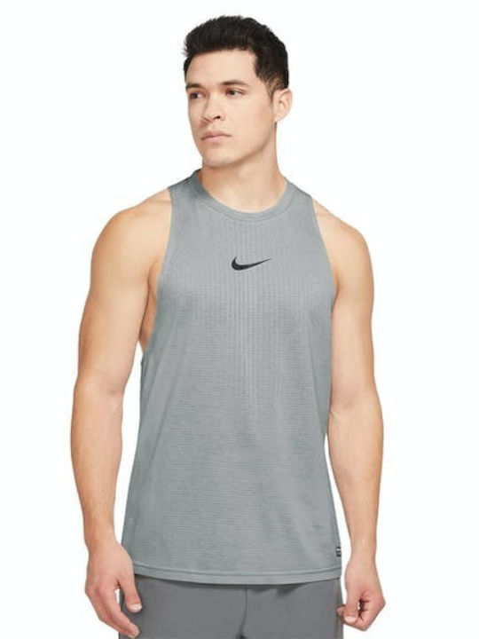 Nike Ανδρική Μπλούζα Dri-Fit Αμάνικη Γκρι