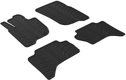 Gledring Set Front and Back 4pcs for Mitsubishi L200 2015-2019 Black
