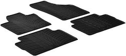 Gledring Set Front and Back 4pcs for Seat Alhambra Volkswagen Sharan 2010 Black