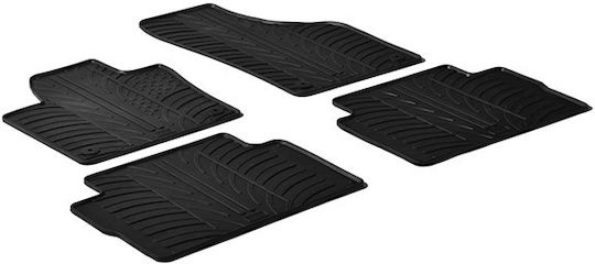 Gledring Set of Front and Rear Mats 4pcs for Seat Alhambra Volkswagen Sharan 2010 Black