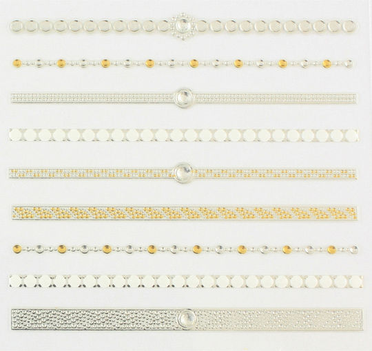 Various Finger Chain Stickers with Design,art stickers for Nails in Various Colors