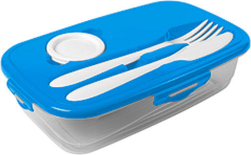 Hega Hogar Plastic Lunch Box Blue 1000ml
