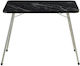 Klikareto Table Metal for Camping Foldable 62x60x80cm Black