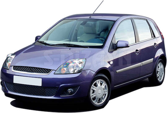S-dizayn Защитни за Врати на кола Декоративна лента за врати - хром, Ford Fiesta HB 5D 2006-2009 4бр Сребрист