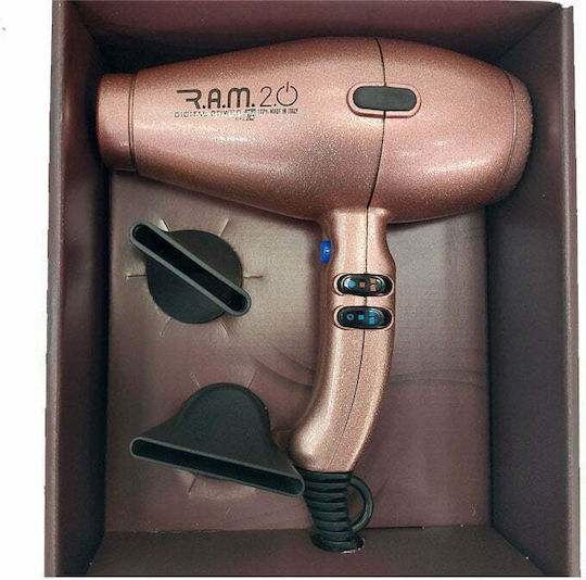 Tecno Dry Ram 2.0 Digital Power Ionic Haartrockner 2500W Pink MFR