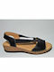 Women's Leather Platform Shoes Total Black
