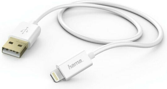 HAMA USB-A zu Lightning Kabel Weiß 1.5m (00173640)
