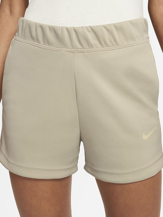 Nike Γυναικείο Ψηλόμεσο Αθλητικό Σορτς Μπεζ