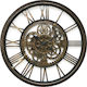 ArteLibre Αντικέ Ρολόι Τοίχου Πλαστικό Χρυσό 61cm