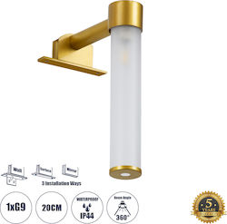 GloboStar Elsa Lamp Bathroom Gold 13.5x20cm GloboStar Elsa Lamp Bathroom Gold 13.5x20cm