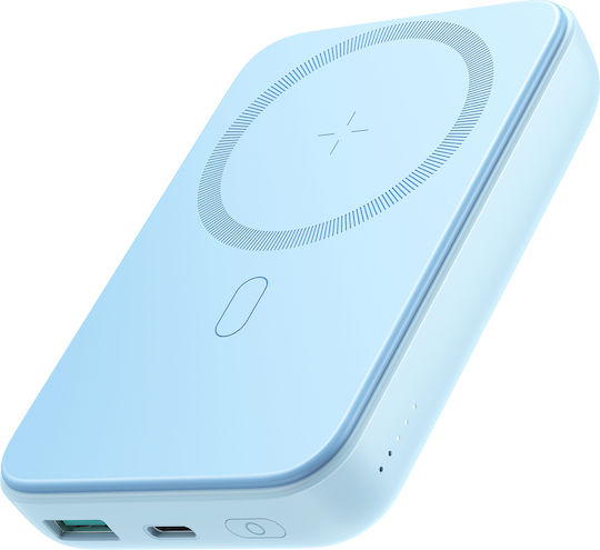 Joyroom JR-W020 MagSafe Power Bank 10000mAh 20W с USB-A порт и USB-C порт Power Delivery Light Blue