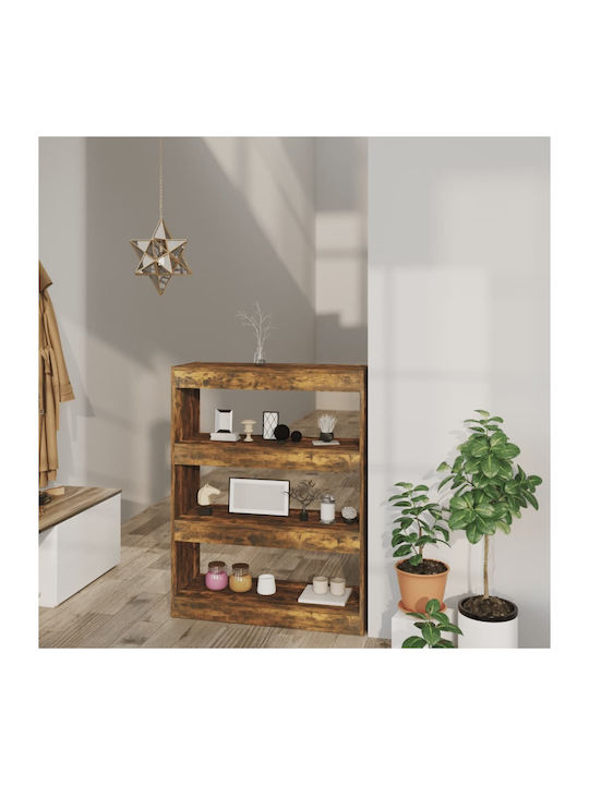 Smoke Oak Bookcase 80x30x103cm