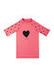 Slipstop Costum de baie pentru copii Rashguard Fuchsia