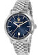Maserati Epoca Herrenuhr 42mm Batterie mit Silber Metallarmband
