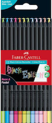 Faber-Castell Black Edition Neon & Pastel Seturi de creioane colorate 12buc 116410