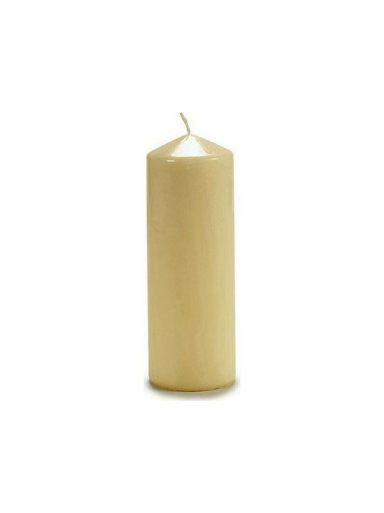 BigBuy Decorative Candle Beige 7x20cm 1pcs