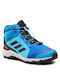 Adidas Παιδικά Μποτάκια Πεζοπορίας Terrex Mid Gtx K Jr Αδιάβροχα Μπλε