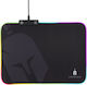 Spartan Gear Ares Gaming Mouse Pad Medium (350mm) με RGB Φωτισμό Μαύρο