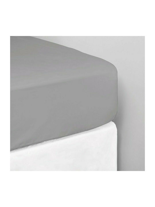 White Fabric Чаршаф Кралица с Ластик 160x200+30...