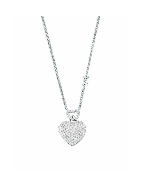 Michael Kors Necklace with design Heart from Silver with Zircon